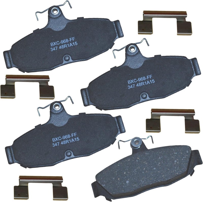 Bendix Premium SBC347 Ceramic Rear Brake Pads for Select Models Ford Cougar, Mustang, Taurus, Thunderbird, Lincoln Continental, Mark VII, Mercury Sable - Image 1